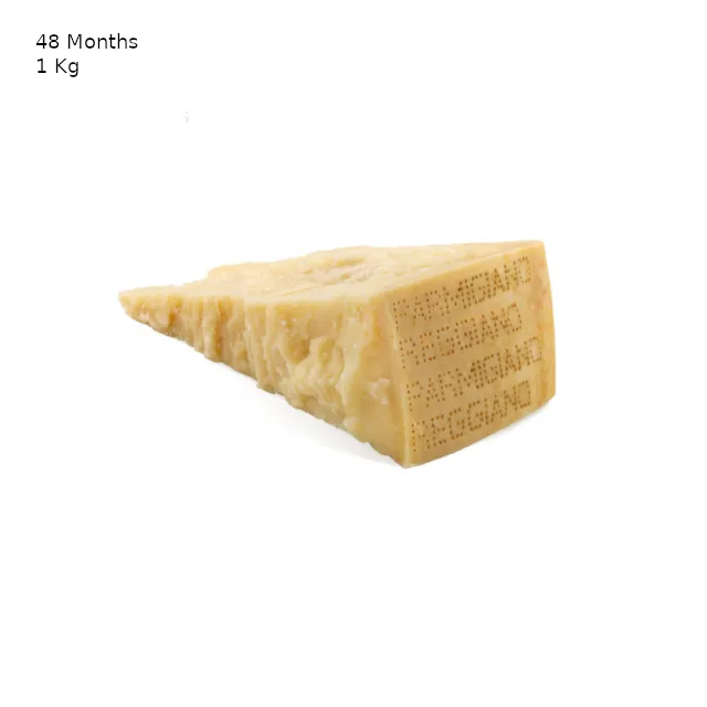 Meilleure qualité fabriquée en Italie 48 mois maturation lente 1Kg. Fromage à pâte dure italien Parmigiano Reggiano