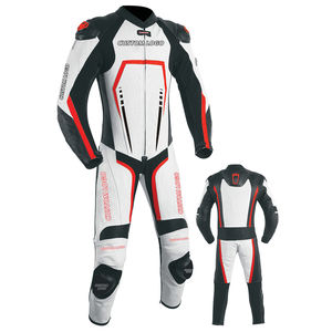 Traje de Motociclismo para Adultos, Equipo de Cuero de la Más Alta Calidad, Protección Completa para el Cuerpo con Armadura CE, Impermeable, para Verano - Product Image 1