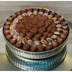 Bol à chocolat créatif en métal argenté Design vintage Bol à chocolat de table Bonbons Plat de service pour les célébrations festives - Product Image 6