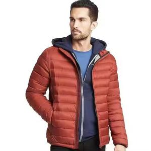 แจ็กเก็ตขนเป็ดสไตล์ใหม่สำหรับผู้ชายเสื้อแจ็คเก็ตขนเป็ดหนาอบอุ่นมีฮู้ดปรับแต่งโลโก้ได้ตามต้องการ - Product Image 1