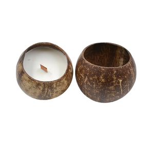 Tazón de Cáscara de Coco Pulida Ecológica al por Mayor para Portavelas, Tazón para Servir Alimentos de Vietnam - Product Image 1