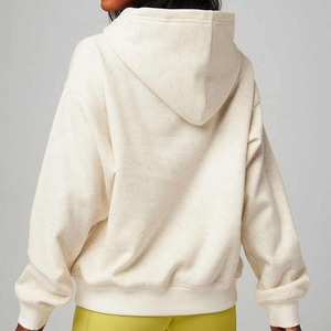 Precio barato logotipo personalizado de alta calidad personalizado mujeres Top largo logotipo invierno impreso Unisex Sudadera con capucha ropa de calle personalizada lavado ácido - Product Image 3