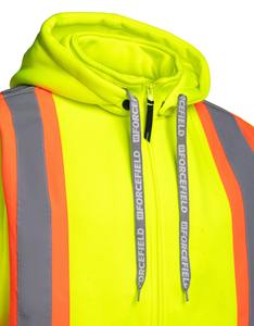 Chaqueta de seguridad de lana de alta visibilidad con tiras reflectantes uniformes de seguridad corporativos para almacén de fábricas Hecho en Pakistán. - Product Image 3