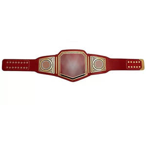 Venta al por mayor de cinturones de campeonato de kickboxing de alta calidad MMA cinturones de color rojo fabricados en Pakistán cinturón de Campeonato - Product Image 4