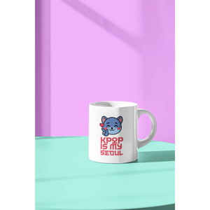 Taza de Cerámica con Diseño de Gato K-POP Estilo Caricatura para Regalos - Product Image 4