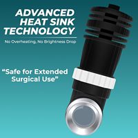 OTICA - Lámpara Quirúrgica LED Dental de 5 W para Exámenes ORL, Temperatura de Color de 5800 K, Certificación CE, Brillo Ajustable