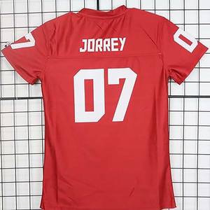 Maillots de football personnalisés à manches courtes pour hommes, uniformes de sport respirants avec nom et numéro d'équipe imprimés pour l'entraînement - Product Image 5