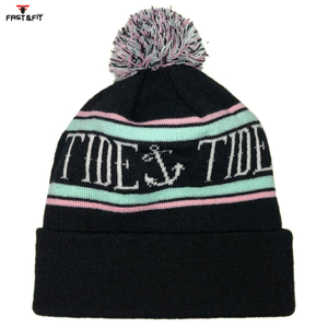 Hot Selling Professional High Quality 100% Cotton <b>Beanie</b> Caps Custom Color Breathable Waterproof with 3D Embroidery for Sale - Product Image 1