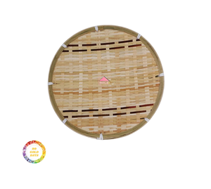 Juego de cestas de almacenamiento de bambú decorativas de alta calidad para picnics y frutas, opción económica hecha en Vietnam - Product Image 1