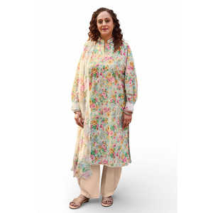 ชุดสูทผ้าลอนปักลายพิมพ์ BM-62024 แบบ 3 ชิ้น พร้อมผ้าคลุมไหล่ชีฟองโปร่งแสง คอจีน ไซส์ XS สำหรับงานอีเว้นท์ รับผลิตแบบ ODM - Product Image 2