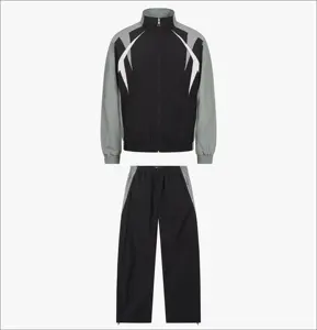 Chaqueta cortavientos de nailon 2026 de alta calidad, conjunto de chándal, pantalones de chándal, conjunto de chaqueta, chándales cortavientos para hombres con malla Linin - Product Image 3