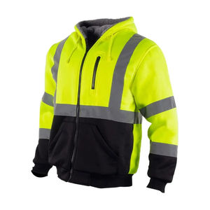 Chaqueta de Seguridad Reflectante de Alta Visibilidad para Invierno, Transpirable, de Algodón, Certificada EN, Unisex, de Alta Calidad, OEM - Product Image 2