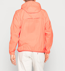 Haute qualité couleur unie bloc à capuche imperméable respirant matelassé avant Logo personnalisé extérieur coupe-vent veste unisexe hommes 300g - Product Image 6