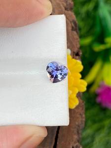 Tanzanite ธรรมชาติรูปหัวใจ0.87น้ำหนัก CT ตาสะอาดขนาด6.08 -6.64มม. พลอยแทนซาไนต์สวยรูปหัวใจ Tanzanite - Product Image 4