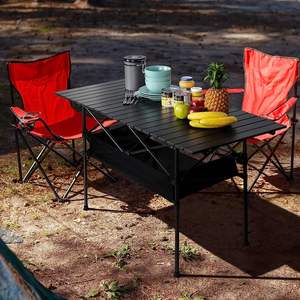 Nw 6LBS leggero in alluminio pieghevole tavolo da campeggio portatile all'aperto Picnic spiaggia barbecue Grill cortile Van vita con borsa per il trasporto - Product Image 4