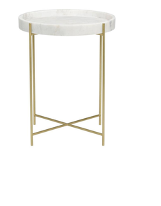 Mesa de centro de hierro de gama nórdica, conjunto lateral de lujo, muebles modernos de Metal y oro para sala de estar, mesa redonda con estilo de café, novedad - Product Image 4