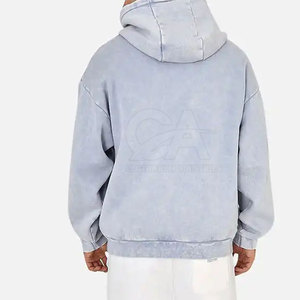 Marque privée Hommes Acid Washed Sweats à capuche vieillis Service OEM Acid Washed Sweats à capuche vieillis - Product Image 5