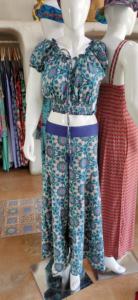 Dernière collection d'été Nouveau Saree en soie à taille élastique imprimé floral avec devant plat Tendance Boho Designs pour les pantalons de femmes - Product Image 6