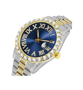 นาฬิกาควอตซ์หรูหราขนาด 5 มม. ประดับเพชรโมอิสซาไนต์ ตัวเรือนสแตนเลสสตีล กันน้ำ เหมาะสำหรับงานแฟชั่น ปาร์ตี้ และธุรกิจ ในราคาที่ดีที่สุด - Product Image 4