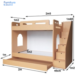 Lit superposé en métal Offre Spéciale-Conception peu encombrante pour enfants et adultes-Modèle Offre Spéciale avec rails de sécurité et échelle-Best Seller - Product Image 2