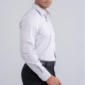 Camisa a rayas de vestir formal de negocios para hombre de alta calidad personalizada para hombre talla multicolor de Bangladesh - Product Image 2