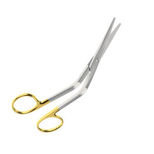 Tijeras Angulares Dorsales Quirúrgicas Médicas, Medio Doradas, 16 cm, Acero Inoxidable, Manuales, Clase I, Reutilizables, Certificación CE, OEM - Product Image 1