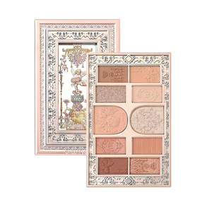 Palette de fards <span class=keywords><strong>à</strong></span> paupières personnalisable en gros, marque privée, multicolore, avec cadre photo en relief, dix nuances, maquillage naturel lumineux - Product Image 6