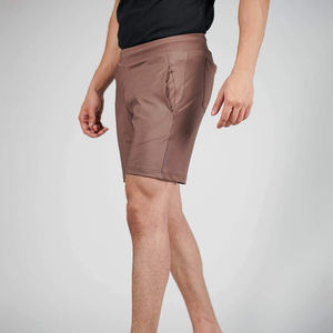 Shorts de sport pour hommes personnalisés de haute qualité, 100% coton, séchage rapide, respirant, pour l'entraînement estival, vente en gros, motif uni décontracté - Product Image 4