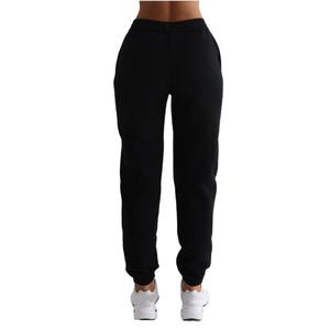 Pantalons de survêtement de haute qualité Ceinture élastique Joggers pour femmes Pantalons de survêtement d'hiver teints en noir - Product Image 2