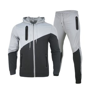 NUEVO Conjunto de pantalones de chándal acampanados y Sudadera con capucha Unisex de algodón en blanco Fleece Mens Street Wear Sudadera con capucha Flared Sweatsuit para ropa de gimnasio - Product Image 2