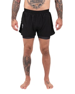 Vêtements d'arts martiaux mixtes légers à impression numérique extensible anti-rétrécissement pour adultes Rashguard de Jiu Jitsu Shorts MMA + Spats Unisexe - Product Image 2