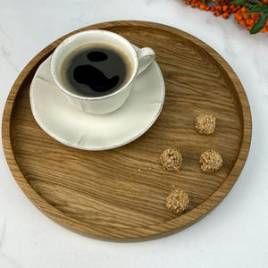 Plateau de service en bois de chêne rustique fait à la main plateau de table naturel taille de couleur personnalisée de haute qualité pour ustensiles de cuisine service alimentaire - Product Image 4