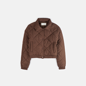 Chaqueta Bomber de Manga Larga para Mujer, Talla Grande, Cuello Alto, Cierre de Cremallera, Mangas Completas, Transpirable, Ecológica, Resistente al Viento, de Secado Rápido - Product Image 1
