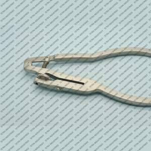 Fórceps de perforación de presa de goma marfil de acero inoxidable alemán 6 instrumento de perforación de agujero de abrazadera ergonómico endodóntico Dental Manual reutilizable - Product Image 5