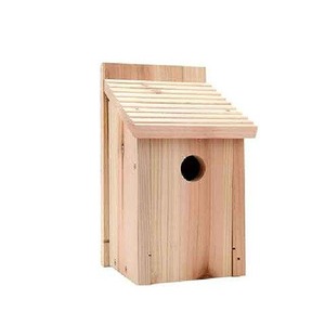 Alimentador de Casa de pájaros de madera de calidad duradera, alimentador de Casa de descanso de pájaros hecho a mano de madera Natural para alimentación, usos decorativos de jardín - Product Image 4