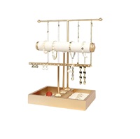 Support de boucle d'oreille en laiton de haute qualité support de boucle d'oreille de bijoux personnalisé d'usine présentoir de boucle d'oreille en métal
