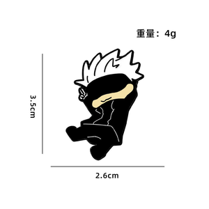 Bros Pin Enamel Anime Jujutsu Kaisen untuk Wanita, Lencana Jeans, Bros untuk Pakaian, Aksesoris Perhiasan, Perhiasan Fashion, Hadiah - Product Image 6