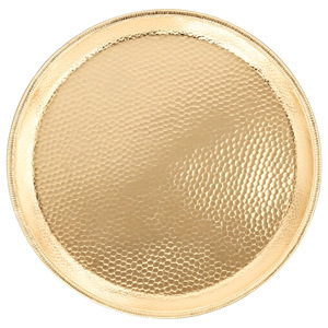 Rạng rỡ quyến rũ cao cấp kết cấu Vàng Platter hoàn hảo cho phong cách phục vụ món ăn và lưu trữ đáng nhớ dịp an toàn tấm - Product Image 3