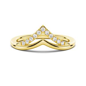 Round Cut Moissanite Diamond Wedding Band 9K Gold <b>Ring</b> Elegant Moissanite <b>Rings</b> - Product Image 1