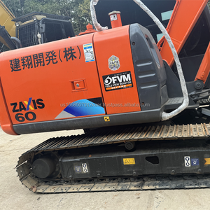 Excavadora Mini de Orugas Usada Hitachi ZX60 de 6 Toneladas, 2018-2022, Japón, 40.5kW, Cucharón de 0.22m³, Motor Isuzu y Bomba Hitachi Probados - Product Image 4