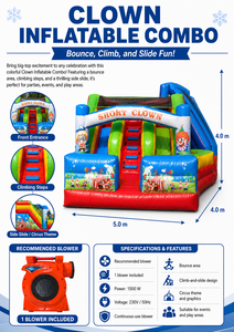 Parque Infantil Inflable Profesional 5x4x4 m – Tobogán Inflable de PVC – Uso Profesional en Interiores/Exteriores – Cumple con las Normas de la UE - Product Image 4