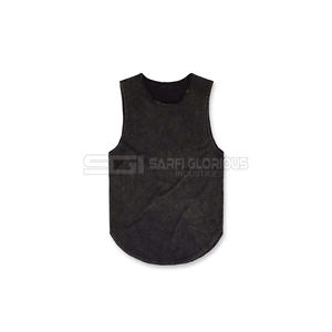 Custom Logo Breathable Cotton Men Gym Stringer Tank Top Bodybuilding <b>Muscle</b> Fit Sleeveless Workout <b>Vest</b> for Fitness Training - Product Image 2