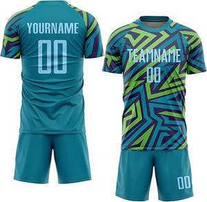 Uniforme de fútbol de poliéster 100% de último diseño, uniforme profesional para niños de nuevo estilo, Color sólido de calidad Premium a la venta - Product Image 1