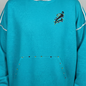 Sweat-shirts et pulls à capuche personnalisés 100% coton, lourds, surdimensionnés, à double col, à épaules tombantes, basiques surdimensionnés - Product Image 4