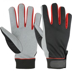 Vente en gros sur mesure Tissu microfibre Mécanicien de construction Écran tactile de sécurité Gants de travail tactiques en cuir Sécurité respirante pour les mains - Product Image 6