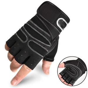 Guantes de gimnasio de cuero de neopreno de medio dedo para hombre, accesorio de Fitness transpirable cómodo para ciclismo, levantamiento de pesas, diseño personalizado - Product Image 6