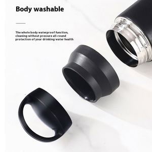 Gourde isotherme portable personnalisée en acier inoxydable 304, 350 ml, pour garder au chaud et au froid, avec poignée, pour café et voyage - Product Image 6