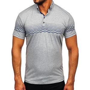 Ropa de Golf Personalizada de Alta Calidad, Material Deportivo de Secado Rápido, Corte Ajustado, Camiseta Polo Deportiva Estampada para Hombre - Product Image 1