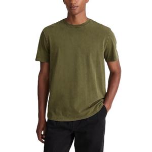 เสื้อยืดโอเวอร์ไซส์สไตล์สตรีทแวร์ลำลองสำหรับผู้ชาย ล้างสีแบบแอซิด น้ำหนัก 180 กรัม ผ้าฝ้าย 100% สกรีนโลโก้ด้านหลังคอเสื้อ คุณภาพสูง สไตล์ฮิปฮอป - Product Image 4