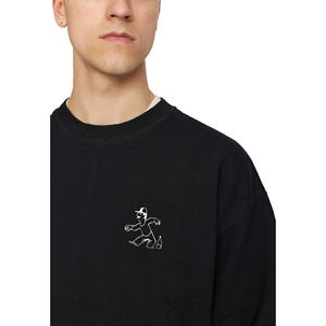 Service OEM en gros – Sweat-shirt polaire à col rond coupe classique pour homme, avec logo personnalisé brodé ou imprimé, anti-rétrécissement - Product Image 3